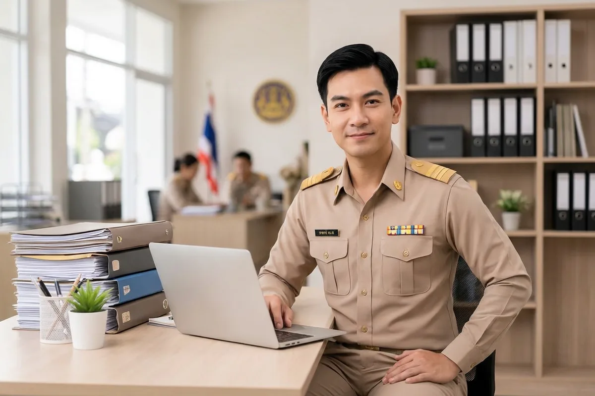 ภาพประกอบ: บุคลากรอปท. (อบต. / เทศบาล)กำลังใช้งาน Ekkasarn AI